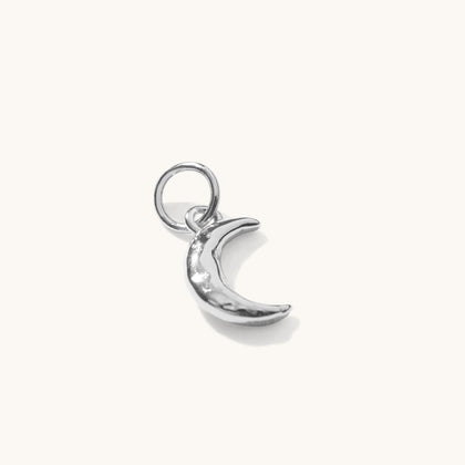 Tiny Moon Pendant Silver